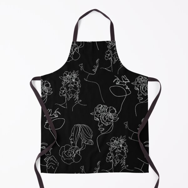 Item preview, Women Faces with Flowers No.2 Black designed and sold by Emma Kunz.