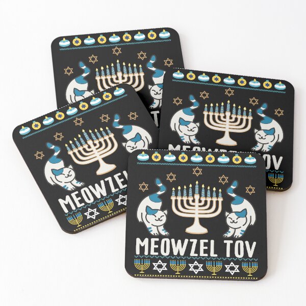 Item preview, Meowzel Tov Funny Chanukah Jewish Cat Owner Ugly Hanukkah designed and sold by HANYART.