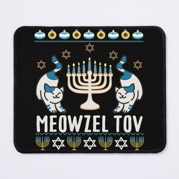 Item preview, Meowzel Tov Funny Chanukah Jewish Cat Owner Ugly Hanukkah designed and sold by HANYART.