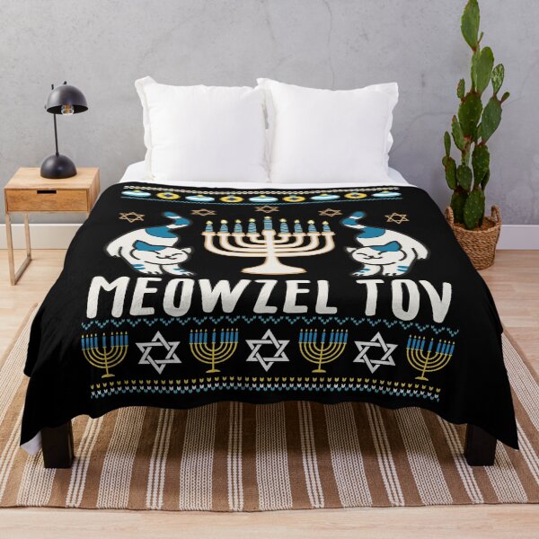 Item preview, Meowzel Tov Funny Chanukah Jewish Cat Owner Ugly Hanukkah designed and sold by HANYART.