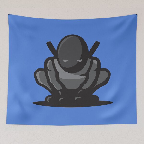 Item preview, Ninja Squat Black Grey | Blue designed and sold by Teenker.
