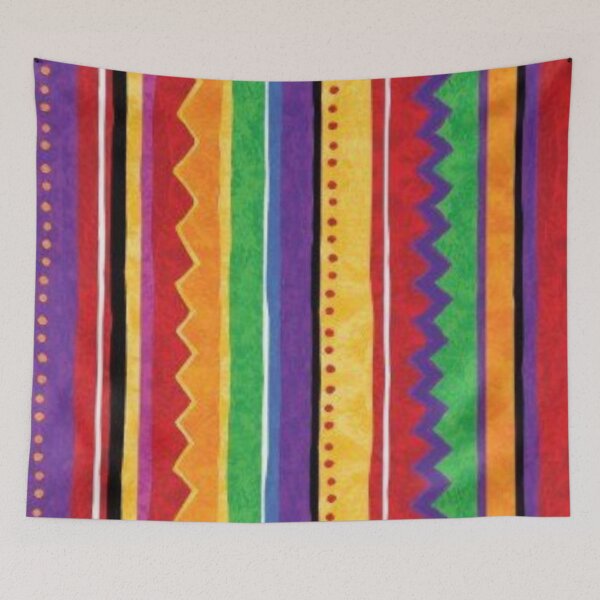 Item preview, Mexican Serape Poncho Blanket Pattern -  designed and sold by PatternMama.
