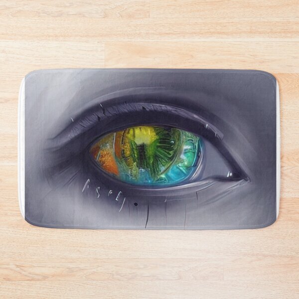 Item preview, green eye painting designed and sold by SinghVillasra.