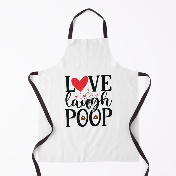 Item preview, Live Laugh Poop - Funny Black & white simple font - meme ironic satire designed and sold by sweary12.