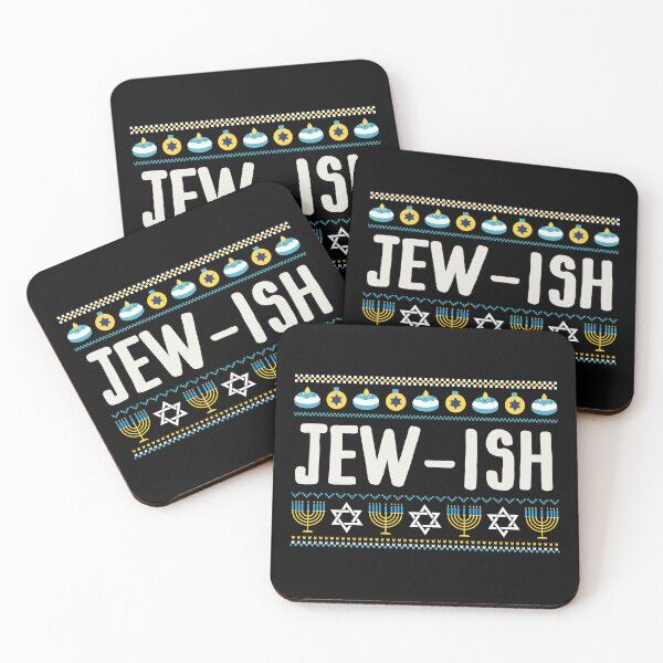 Item preview, Jew-ish Jewish Funny Ugly Hanukkah Sweater Challah Menorah designed and sold by HANYART.