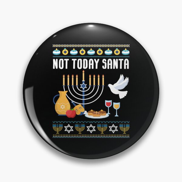 Item preview, Not Today Santa Jewish Holiday Festival Funny Hanukkah designed and sold by HANYART.