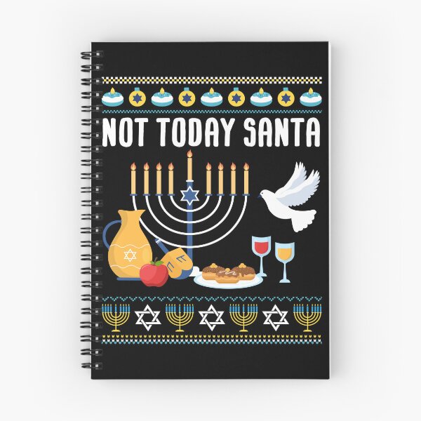 Item preview, Not Today Santa Jewish Holiday Festival Funny Hanukkah designed and sold by HANYART.