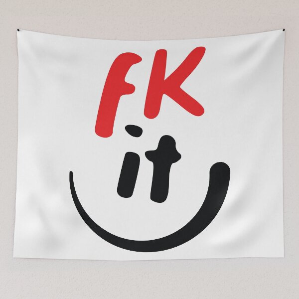 Item preview, Fk it - Red Black designed and sold by Creatrick.