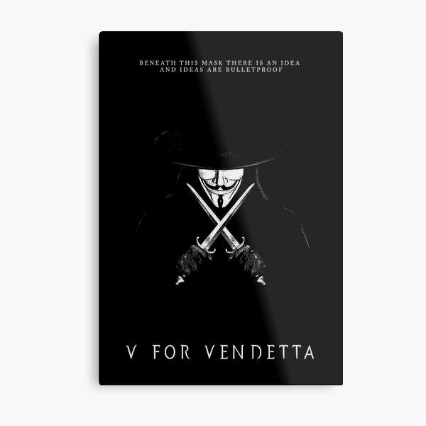 12x18 V for Vendetta cheapest metal print