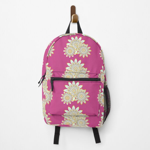 Item preview, floral pattern white flowers pink designed and sold by Bakkia.