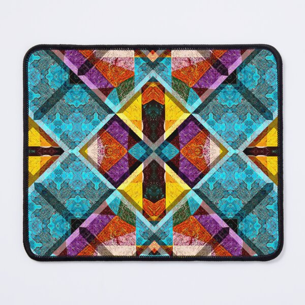 Item preview, POWERFUL LUMINOUS RADIAL COSMIC LABYRINTH PATCHWORK - SPIRITUAL AWAKENING CUBIC GEOMETRIC ART PATTERN IN DEEP* designed and sold by Ralek.