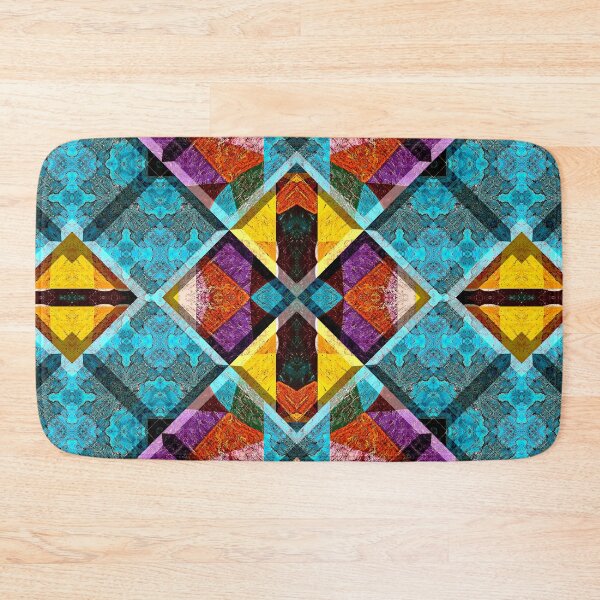 Item preview,  POWERFUL LUMINOUS RADIAL COSMIC LABYRINTH PATCHWORK -  SPIRITUAL AWAKENING CUBIC GEOMETRIC ART PATTERN IN DEEP* designed and sold by Ralek.