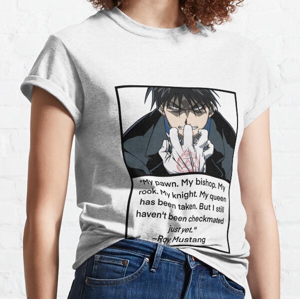 Fullmetal Alchemist Roy Mustang Name Anime T-Shirt by Anime Art