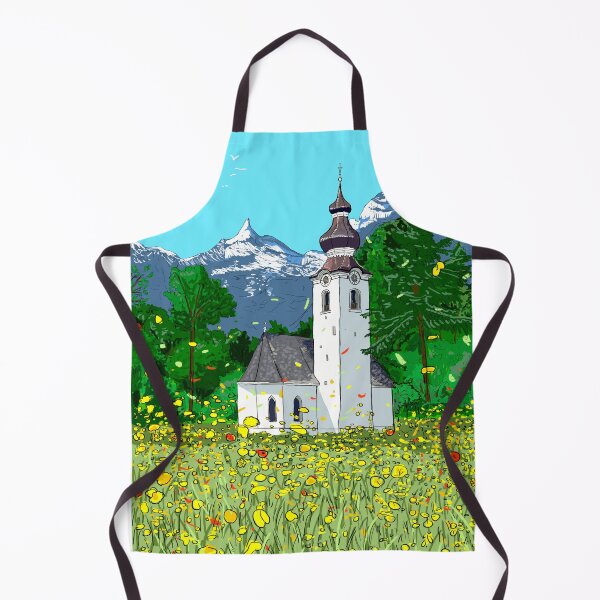 Item preview, Gnadenwald Innsbruck Austria Landscape Illustration designed and sold by Wall-Art-Sketch.