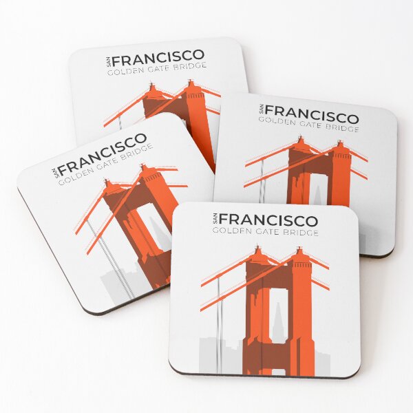 Item preview, San Francisco Golden Gate Bridge (Minimalist) designed and sold by Rapaz Designs.