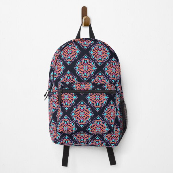 Item preview, A Rich Persian Style Pattern Design on Dark Blue Background designed and sold by deepakrode7.