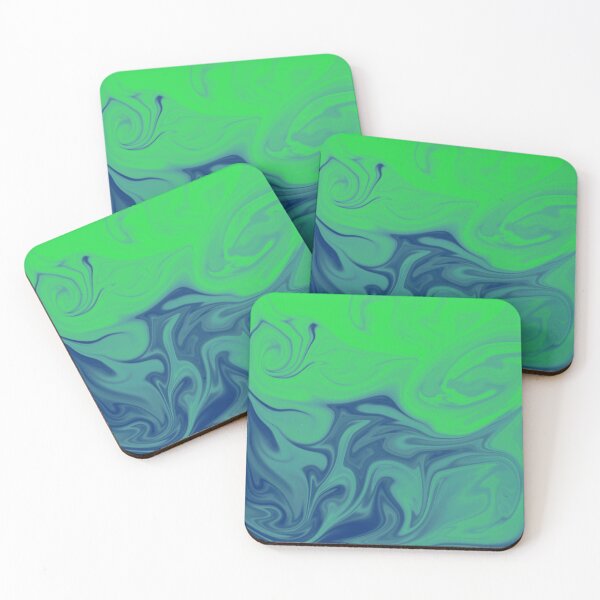 Item preview, Green Blue Turquoise Liquid Art. Liquid Marble. Abstract Design. designed and sold by Jason123za.