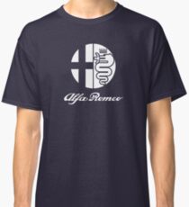 Alfa Romeo & logo (white) Classic T-Shirt