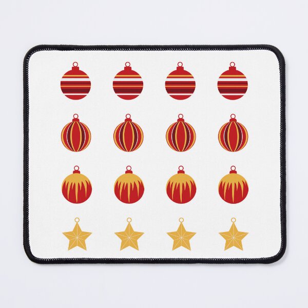 Item preview, Christmas ornaments - red, silver, gold - stickers designed and sold by WietskeWelten.