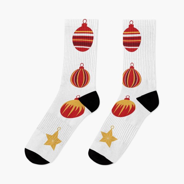 Item preview, Christmas ornaments - red, silver, gold - stickers designed and sold by WietskeWelten.