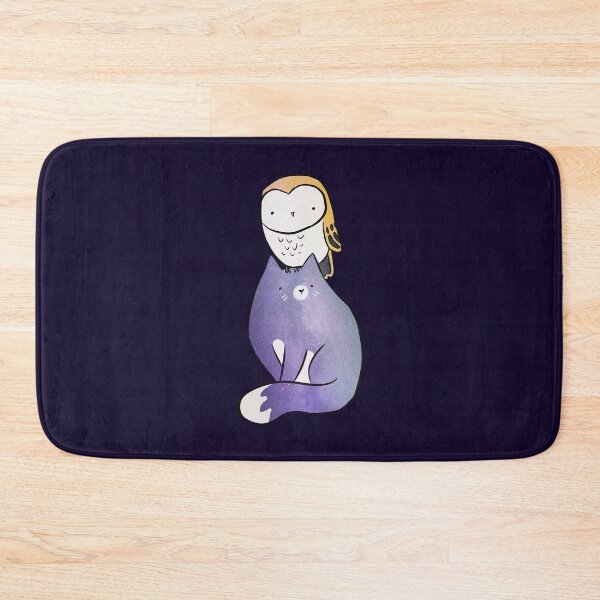 Item preview, Space Cat And An Owl Funny Pet Owner  designed and sold by Yarafantasyart.