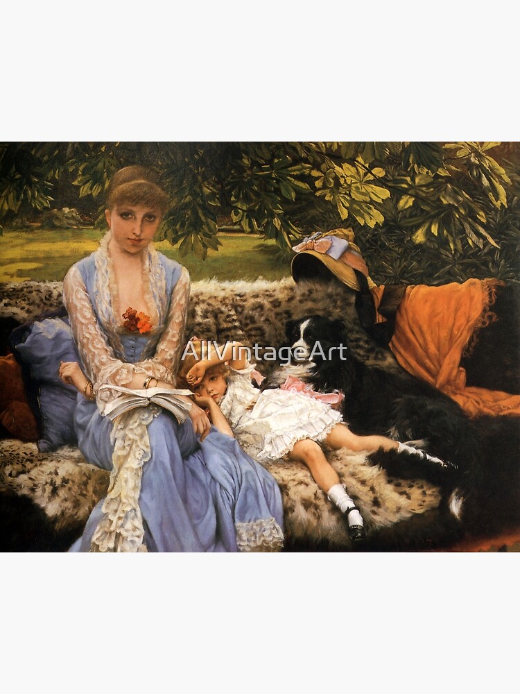 Vintage James Tissot Quite Time 1881 Fine Art Poster