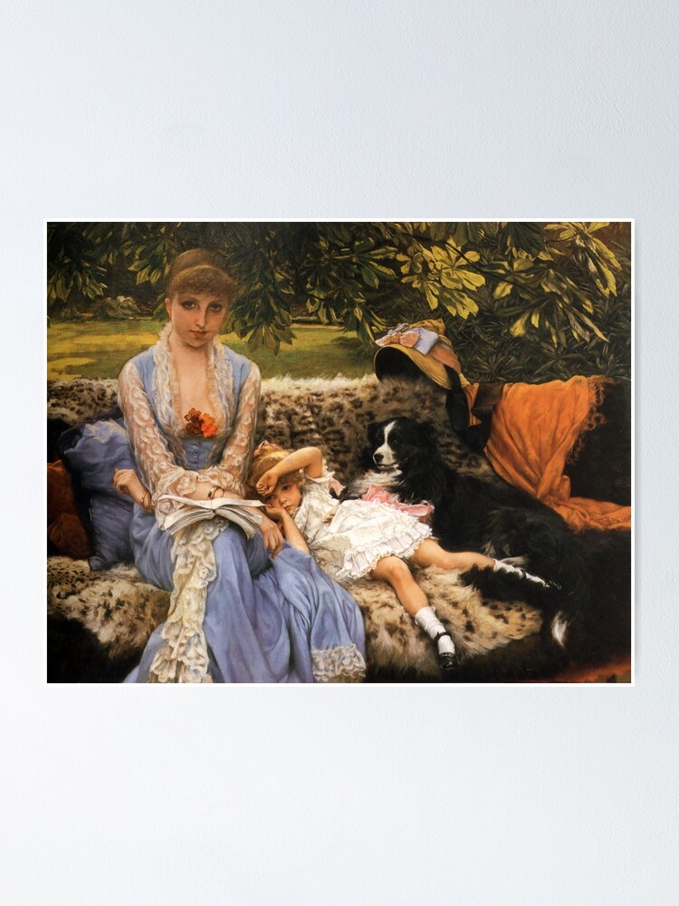 Vintage James Tissot Quite Time 1881 Fine Art Poster