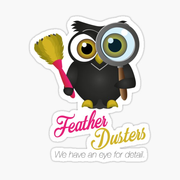 Feather Dusters Logo Sticker