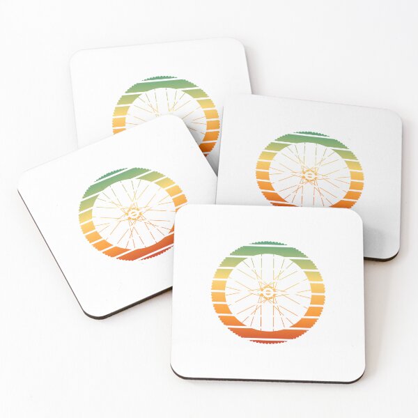 Item preview, Retro Sunset - Mountain Bike Wheel designed and sold by hijackhippo.