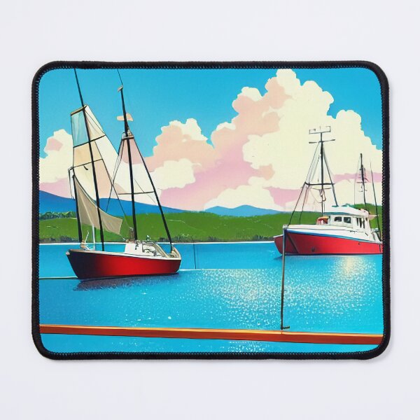 Item preview, Boat Fishing Dock Poster designed and sold by BAYFAIRE.