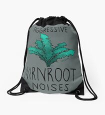Aggressive nirnroot noises Drawstring Bag