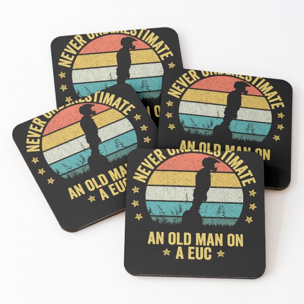 Item preview, never underestimate an old man on euc - Electric unicycle design - funny gift for euc lovers  designed and sold by QUEEN-WIVER.