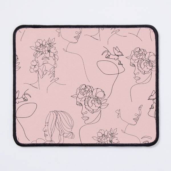 Item preview, Faces of women with flowers No. 3 rose designed and sold by Emma Kunz.
