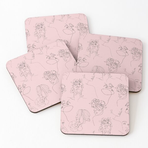 Item preview, Faces of women with flowers No. 3 rose designed and sold by Emma Kunz.