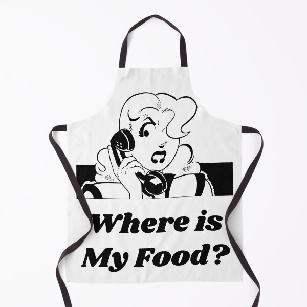 Item preview, 'Where is my food?' Angry Woman Design - Retro Illustration Design for T-shirts, mugs, phone cases and other accessories designed and sold by Ridiculam Toga.
