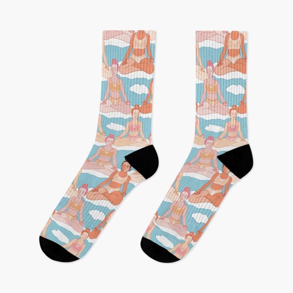 Item preview, girls in a yoga pose designed and sold by Kosinskaya.
