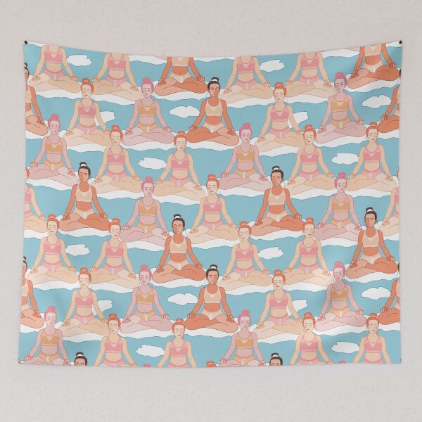 Item preview, girls in a yoga pose designed and sold by Kosinskaya.