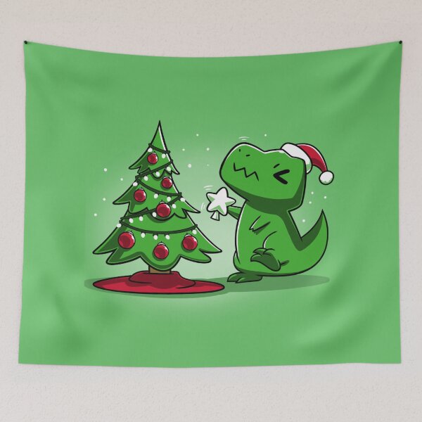 Item preview, Christmas T-Rex designed and sold by Chris Mpasirogloy.