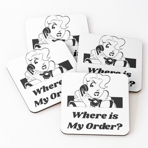 Item preview, 'Where is my order?' Angry Woman Design - Retro Illustration Design for T-shirts, mugs, phone cases and other accessories designed and sold by Ridiculam Toga.