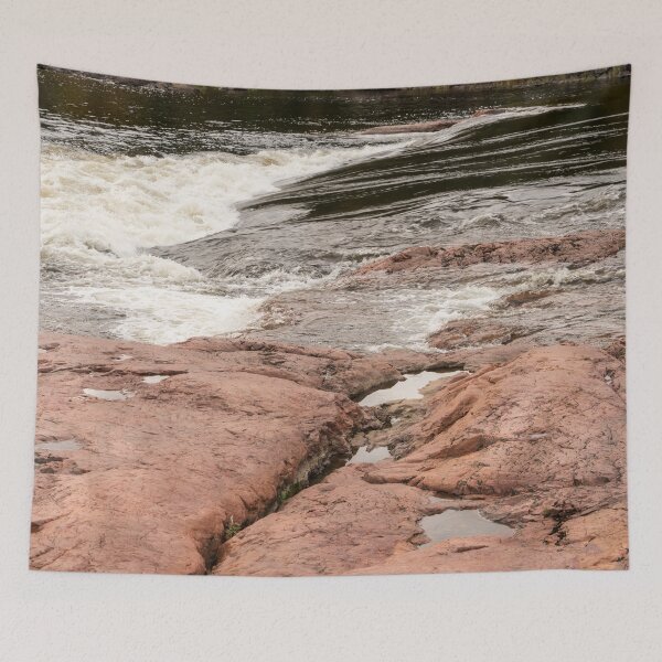 Item preview, Mississagi River Rush - Whitewater Rapids and Glorious Pink Granite designed and sold by Georgia Mizuleva.
