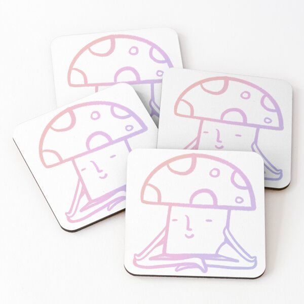 Item preview, A mushroom doing meditation, Gradient designed and sold by weirdandawkward.
