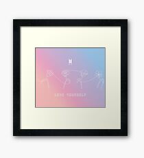 BTS LOVE YOURSELF - PERFECT TAPESTRY Framed Print
