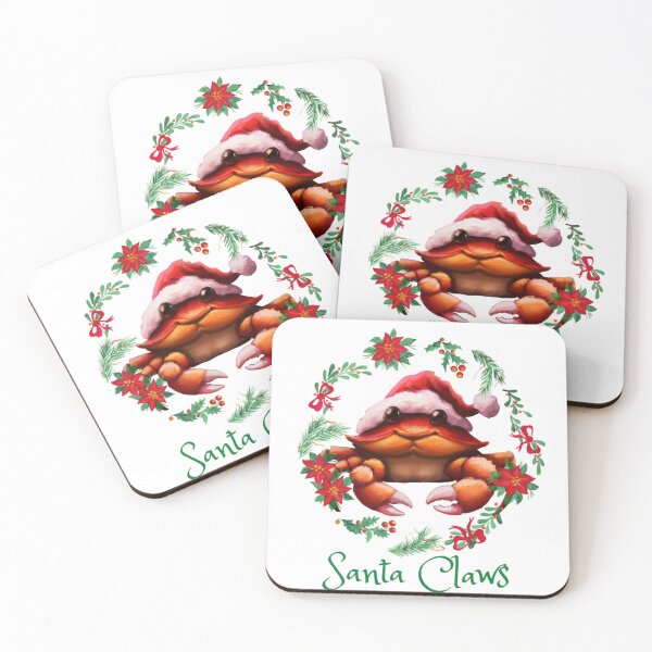 Item preview, Christmas Crab Santa Claws designed and sold by dankbaer.
