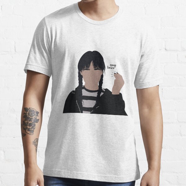 Snap Twice Wednesday Addams T Shirt For Sale By Pinu92 Redbubble