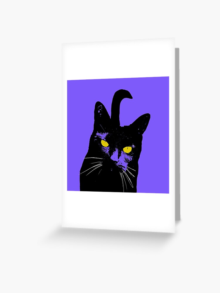 Fancy cat in a purple hat with flowers and feathers Poster for Sale by  SherryDJ