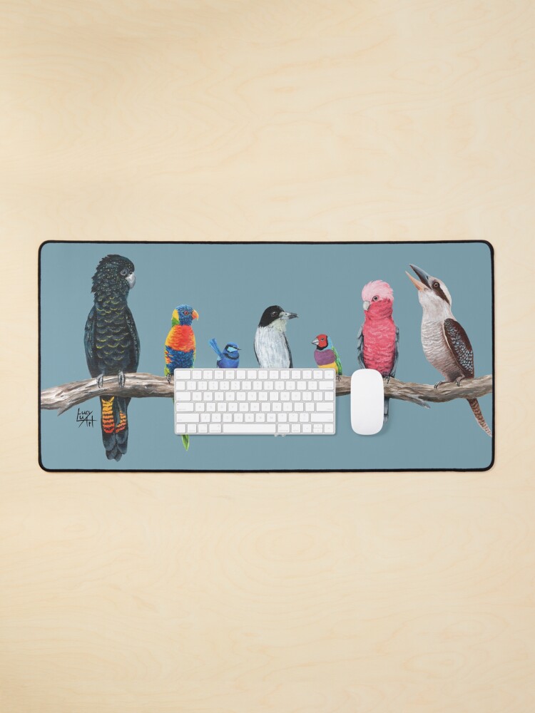 Thumbnail 1 of 5, Mouse Pad, Australian Birds designed and sold by lucyluart.