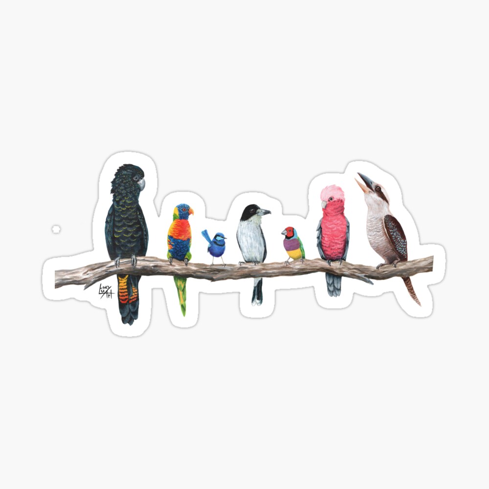 Australian Birds Zipper Pouch