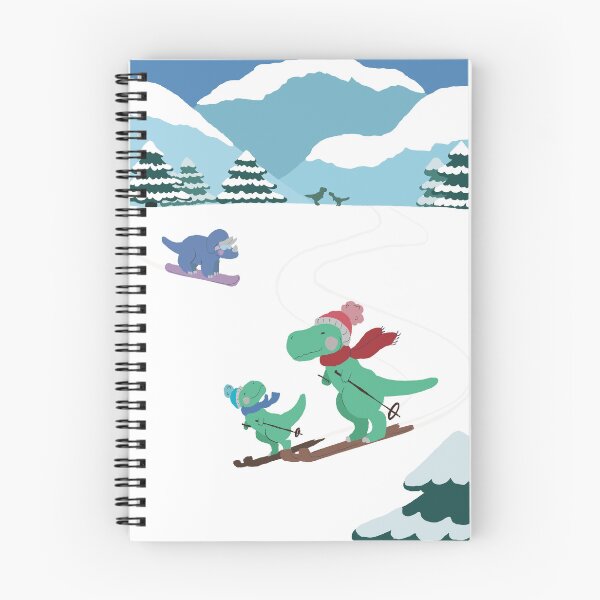 Item preview, Dino skiing designed and sold by Nimelart.