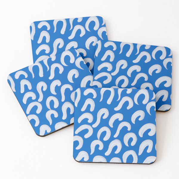 Item preview, Sea Foam - Abstract Art - White and Blue designed and sold by Inomaly Art.