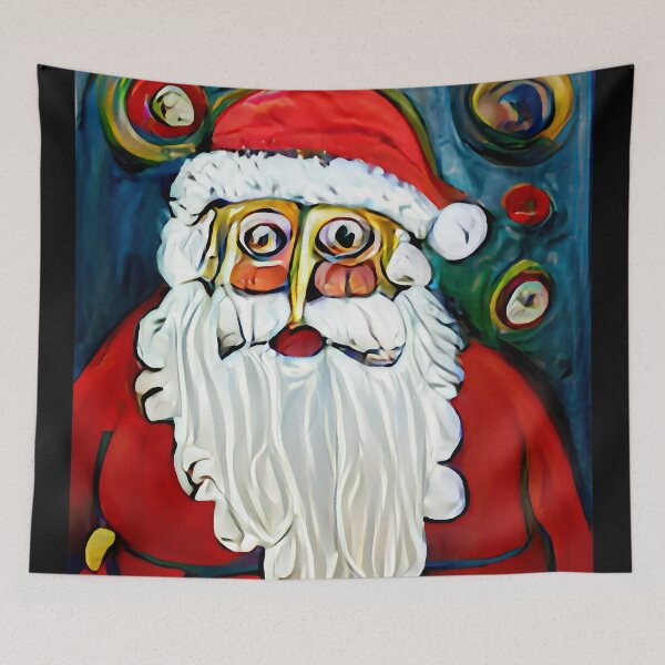 Item preview, Santa Claus in the style of Expressionism designed and sold by OddUnderground.